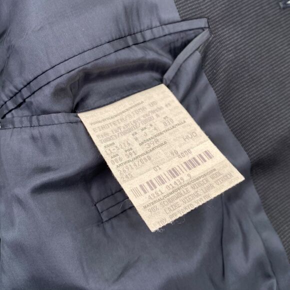 Hugo Boss Blazer Mens 40R 39R BrownTextured Wool Sport Jacket Ventless - Picture 13 of 15